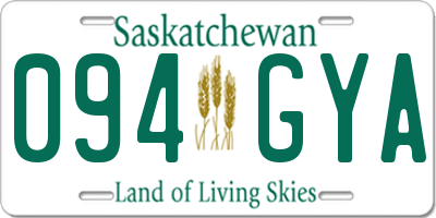 SK license plate 094GYA