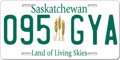 SK license plate 095GYA