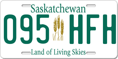 SK license plate 095HFH