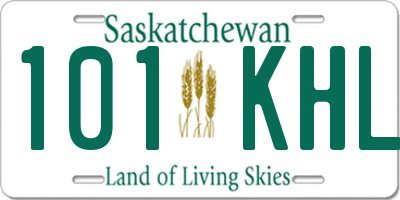 SK license plate 101KHL