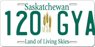 SK license plate 120GYA