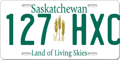 SK license plate 127HXC