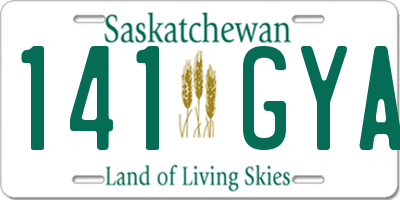 SK license plate 141GYA