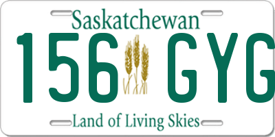 SK license plate 156GYG