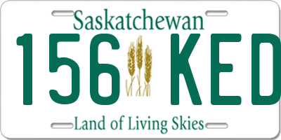 SK license plate 156KED