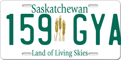 SK license plate 159GYA