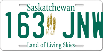 SK license plate 163JNW