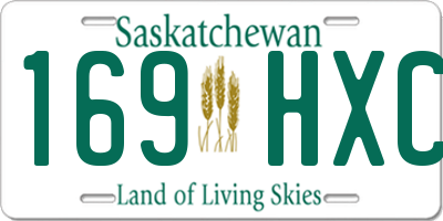SK license plate 169HXC