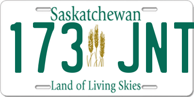 SK license plate 173JNT