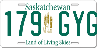 SK license plate 179GYG
