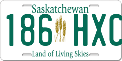 SK license plate 186HXC