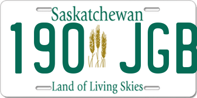 SK license plate 190JGB