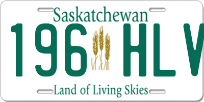 SK license plate 196HLV