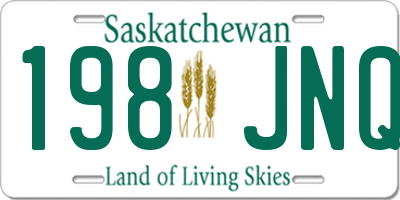 SK license plate 198JNQ