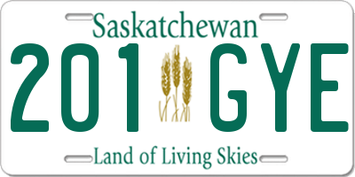 SK license plate 201GYE