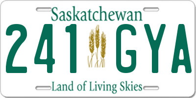 SK license plate 241GYA