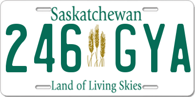 SK license plate 246GYA