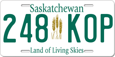 SK license plate 248KOP