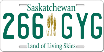 SK license plate 266GYG