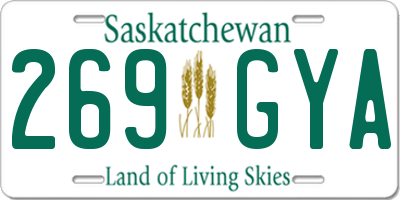 SK license plate 269GYA