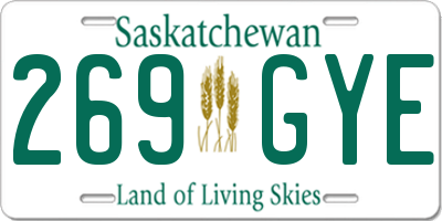 SK license plate 269GYE