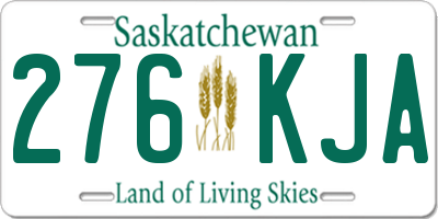 SK license plate 276KJA