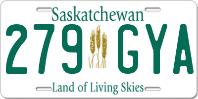 SK license plate 279GYA