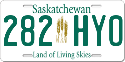 SK license plate 282HYO