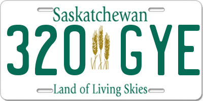 SK license plate 320GYE