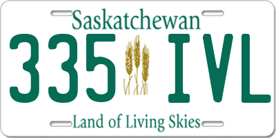 SK license plate 335IVL