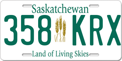 SK license plate 358KRX