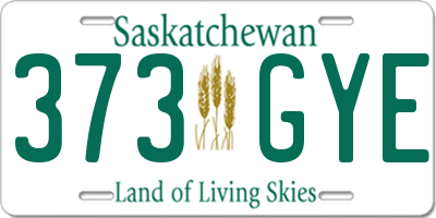 SK license plate 373GYE