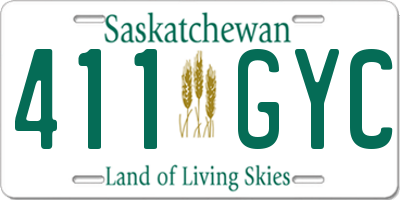 SK license plate 411GYC