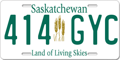 SK license plate 414GYC