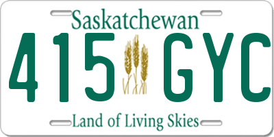 SK license plate 415GYC