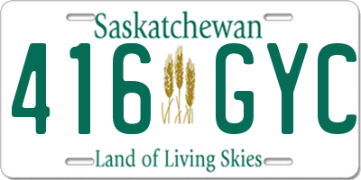 SK license plate 416GYC