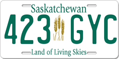 SK license plate 423GYC