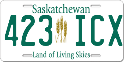 SK license plate 423ICX