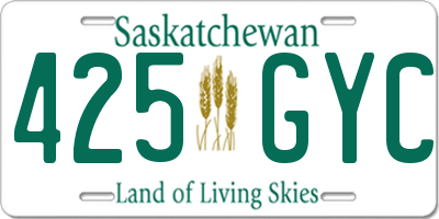 SK license plate 425GYC