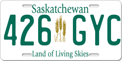 SK license plate 426GYC