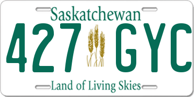 SK license plate 427GYC