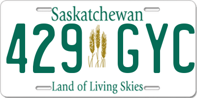 SK license plate 429GYC