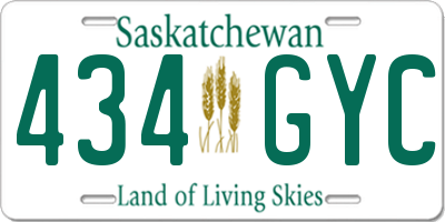 SK license plate 434GYC