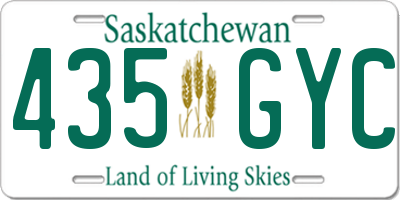 SK license plate 435GYC