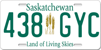 SK license plate 438GYC