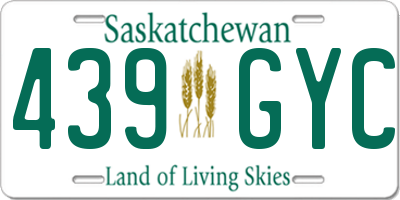 SK license plate 439GYC