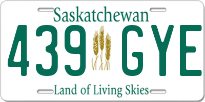 SK license plate 439GYE