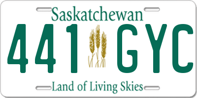 SK license plate 441GYC