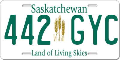 SK license plate 442GYC