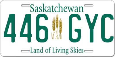 SK license plate 446GYC